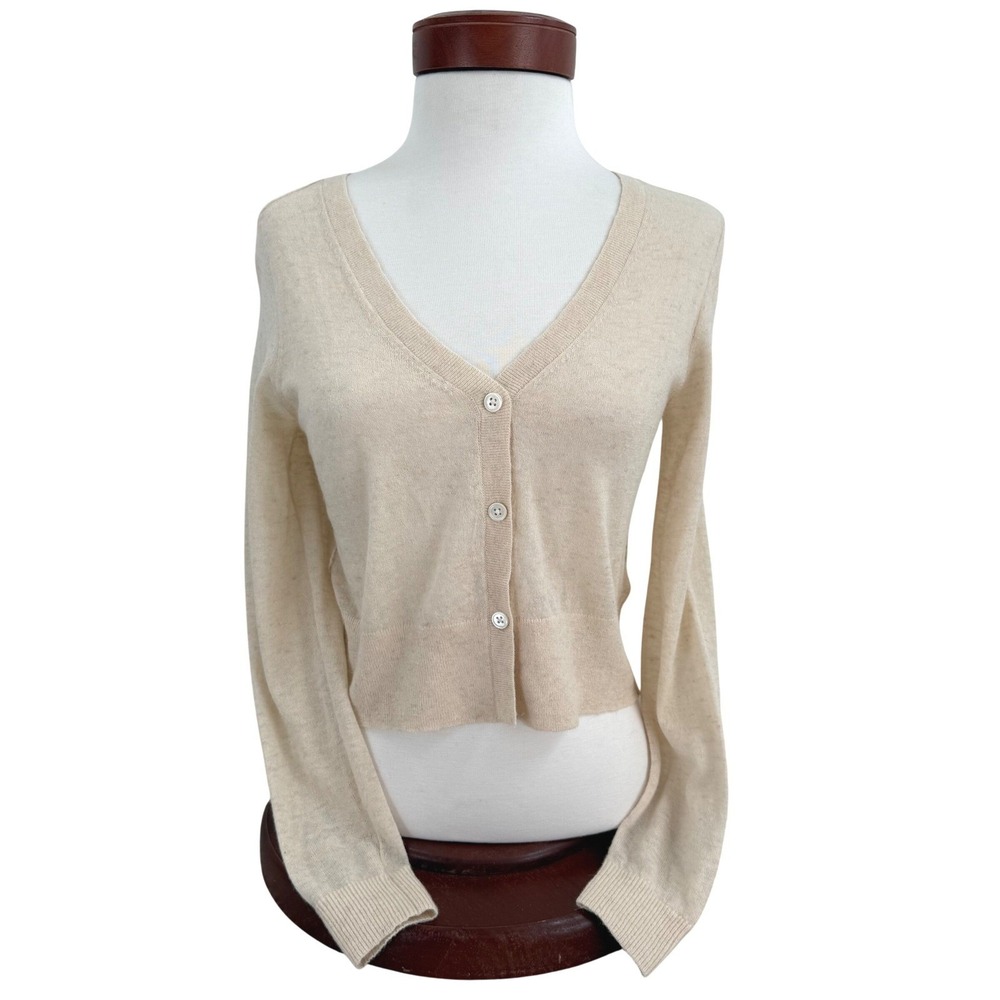 Everlane Cream Women's Cardigan Sweater